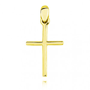 Pandantiv cruciulita argint placat cu aur galben DiAmanti K0041G-DIA (Argint 925‰ 1,2 g.)